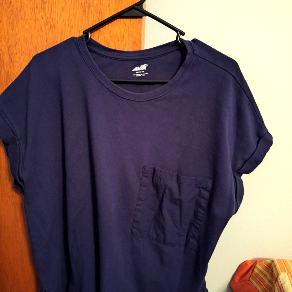 Final Price* Avia Navy Blue Tee Women's Size L